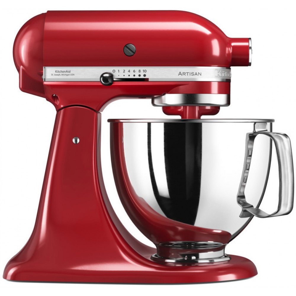 Миксер планетарный KitchenAid 5KSM125EER ARTISAN (4,8л, красный) цена,  описание, отзывы, технические характеристики, инструкция, паспорт,  руководство по эксплуатации, купить недорого по выгодной цене